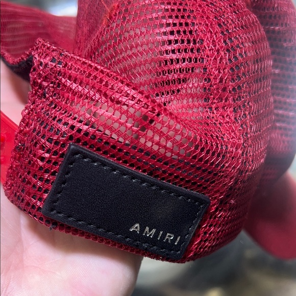AMIRI Burgundy Mesh Cap